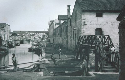 Blick auf einen Kanal von Italian Photographer